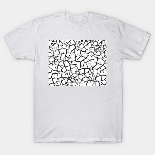 Yarra Mud Flats texture Art T-Shirt by tobycentreart